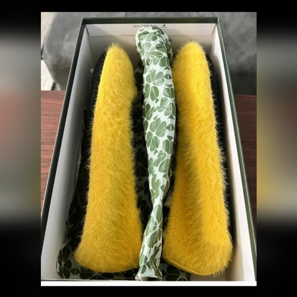 Kate Spade Yellow Taxi Fut Slipprrs Size 9 - Picture 9 of 12